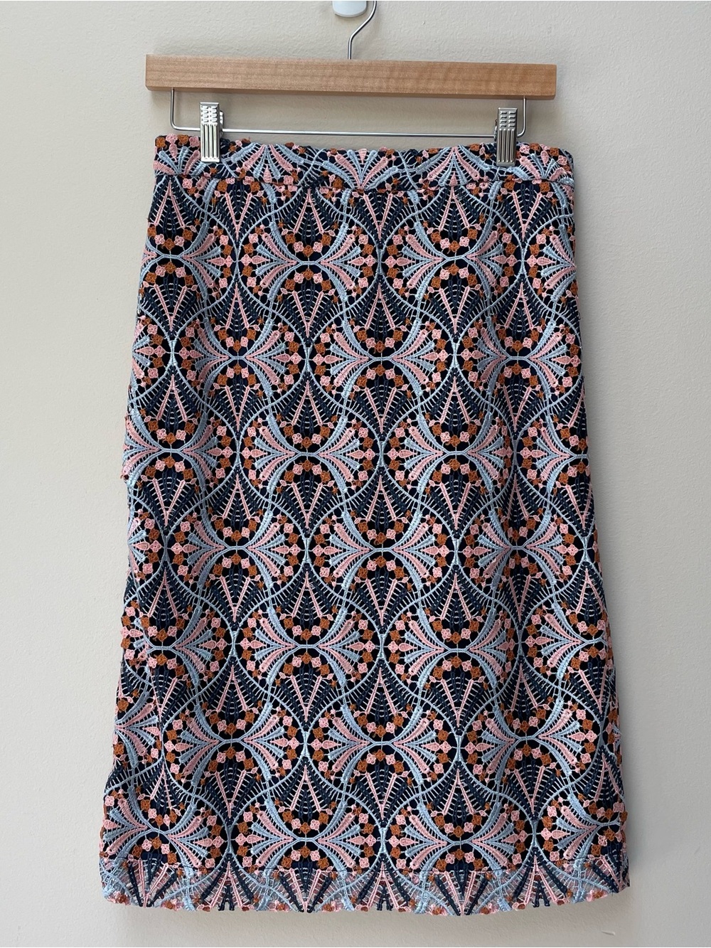 Anthropologie Moulinette Soeurs Svetla Lace Knit Midi Pencil Skirt Size 6 - Picture 10 of 10